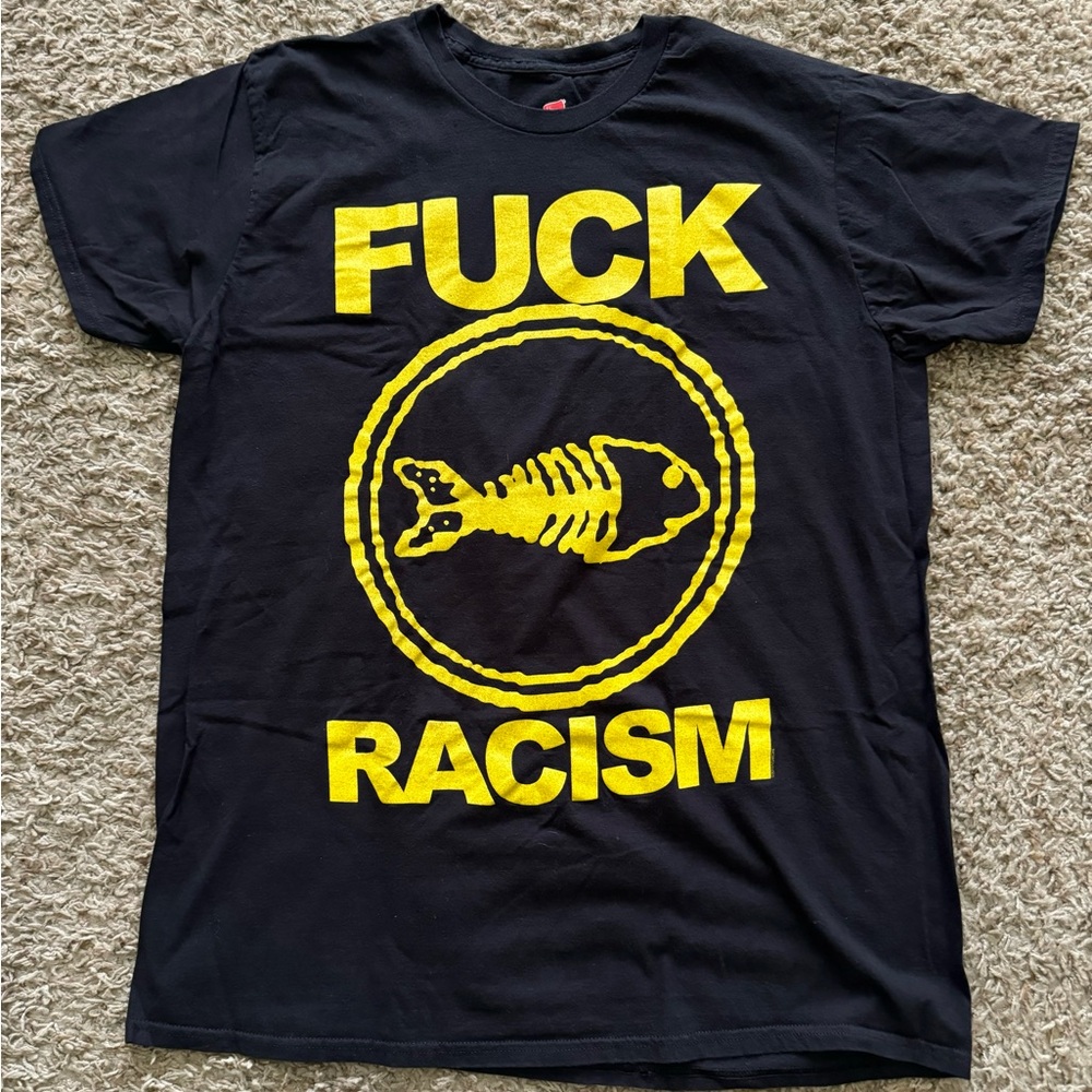 Fishbone F**k Racism Vintage Band T-Shirt Mens Size XL
